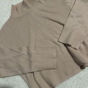 Women's Light Pink Turtle Neck Sweater